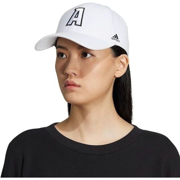 Adidas Hat Women's Structured Adjustable Fit White Gray - Picture 4 of 8
